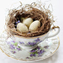 Beautiful cup set and egg nest  screen for extension Chrome web store in OffiDocs Chromium