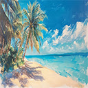Beautiful Hdtoday Beach Painting  screen for extension Chrome web store in OffiDocs Chromium