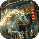 beautiful unicorn with shiny hair  screen for extension Chrome web store in OffiDocs Chromium