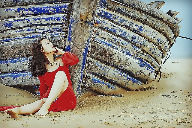 Free download Beauty Sky Beach -  free illustration to be edited with GIMP free online image editor