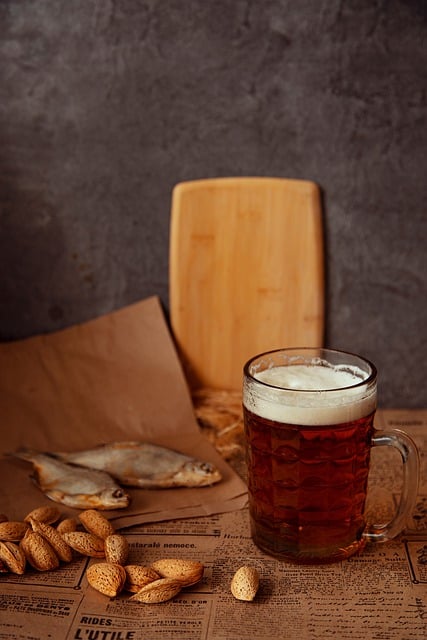 Free download beer fish snacks glass of beer free picture to be edited with GIMP free online image editor