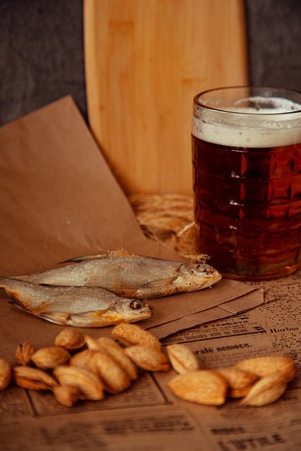 Free download beer fish snack still life food free picture to be edited with GIMP free online image editor