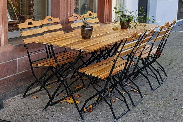 Template Photo Beer Garden Autumn Chairs Folding -  for OffiDocs