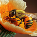 Bee wallpaper  screen for extension Chrome web store in OffiDocs Chromium