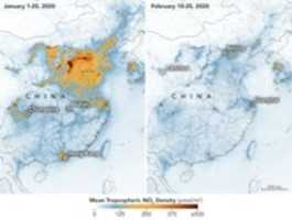 Free download Before and after coronavirus: Pollution in China free photo or picture to be edited with GIMP online image editor