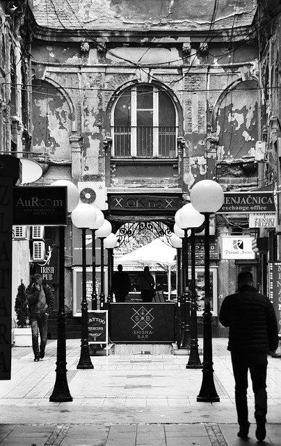 Free download Belgrade Downtown Courtyard -  free photo or picture to be edited with GIMP online image editor