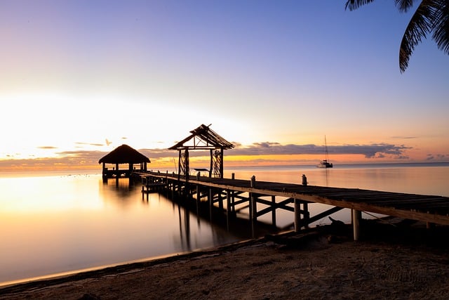 Free download belize sunset ocean sea travel free picture to be edited with GIMP free online image editor