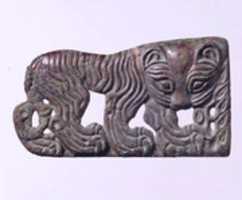 Free download Belt Buckle with Walking Tigers free photo or picture to be edited with GIMP online image editor