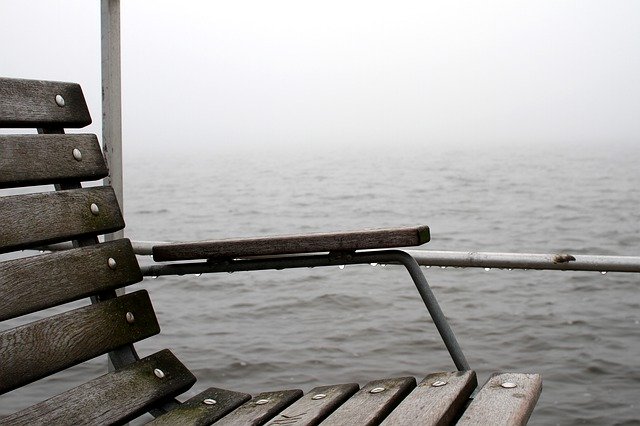 Free download Bench A Jetty Fog -  free photo or picture to be edited with GIMP online image editor