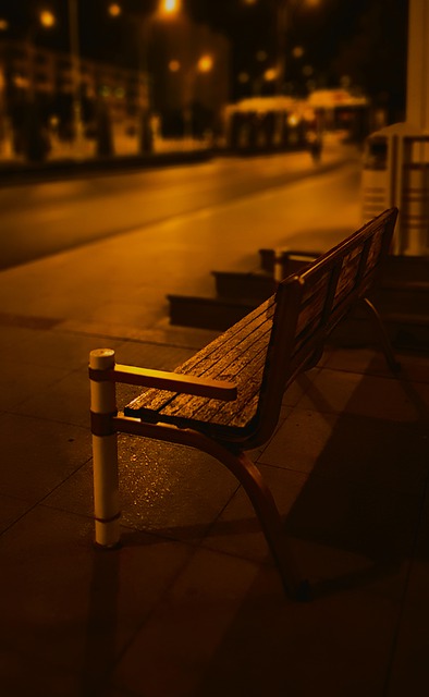 Free download bench park night ashgabat outdoors free picture to be edited with GIMP free online image editor