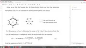 Free download benzene on the basis of the three-electron bond 8, interaction through the cycle free photo or picture to be edited with GIMP online image editor