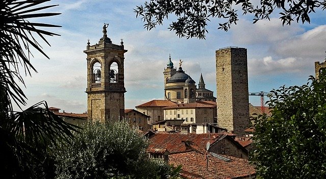 Free download Bergamo Skyline City View -  free photo or picture to be edited with GIMP online image editor