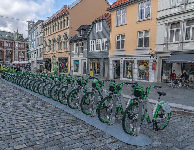 Free download Bergen Norway Bicycles -  free photo or picture to be edited with GIMP online image editor