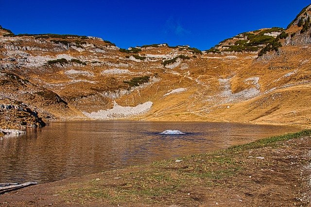 Kostenloser Download Bergsee Sky Nature kostenlose Fotovorlage zur Bearbeitung mit GIMP Online-Bildbearbeitung