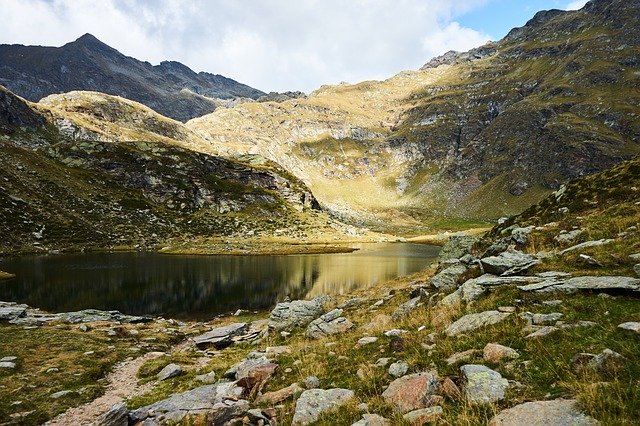 Libreng download Bergsee Sronser Lakes Nature - libreng larawan o larawan na ie-edit gamit ang GIMP online na editor ng imahe