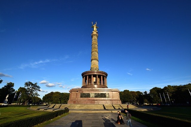 Free download Berlin Siegessäule Landmark -  free photo or picture to be edited with GIMP online image editor