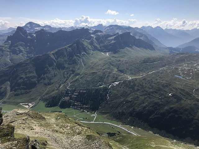 Téléchargement gratuit de la route alpine du col du Bernhardin - photo ou image gratuite à modifier avec l'éditeur d'images en ligne GIMP