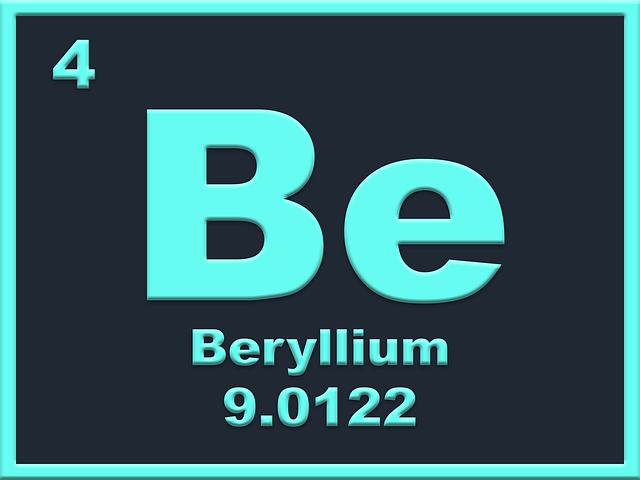Free download Beryllium Element Periodic Table -  free illustration to be edited with GIMP free online image editor