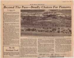 Free download Beyond the pass -- deadly choices for pioneers (San Jose Mercury, July 22, 1977) free photo or picture to be edited with GIMP online image editor