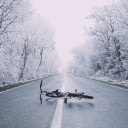 Bicycle fallen on the road  screen for extension Chrome web store in OffiDocs Chromium