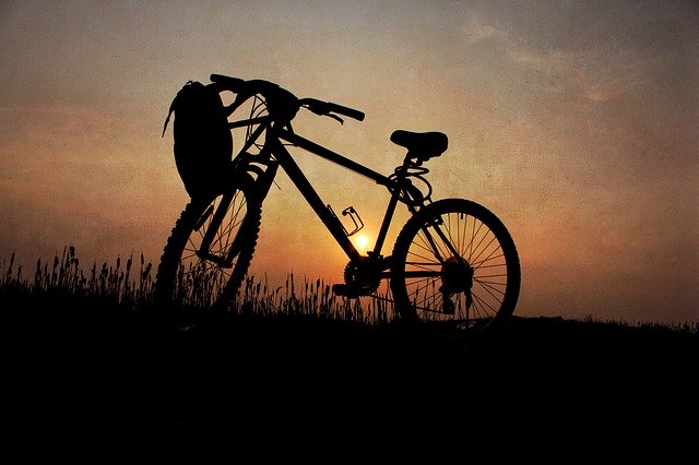 Kostenloser Download Fahrrad Silhouette Fahrrad - kostenloses Foto oder Bild zur Bearbeitung mit GIMP Online-Bildbearbeitung