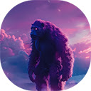 bigfoot represented neon glow  screen for extension Chrome web store in OffiDocs Chromium