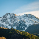 Big mountains and green forests  screen for extension Chrome web store in OffiDocs Chromium