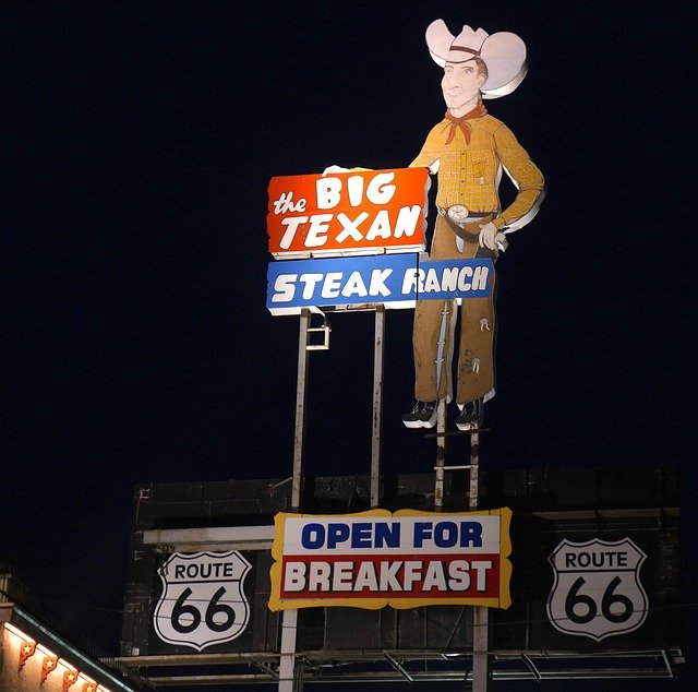 Téléchargement gratuit d'une image gratuite de Big Texan Route 66 Steak Ranch à modifier avec l'éditeur d'images en ligne gratuit GIMP