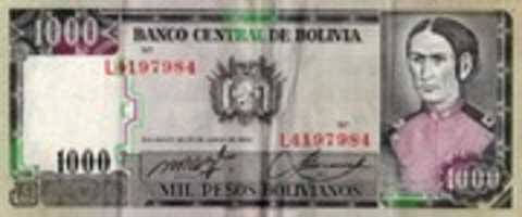 Free download Billete de Mil Pesos Bolivianos free photo or picture to be edited with GIMP online image editor