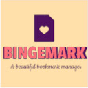 Bingemarks  screen for extension Chrome web store in OffiDocs Chromium