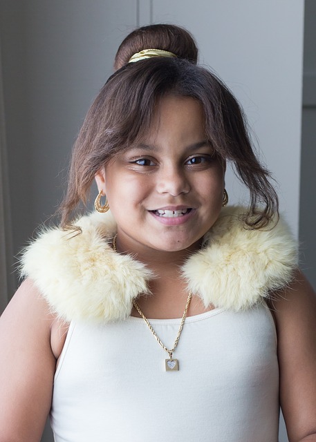 Free download bi racial girl young fur neckband free picture to be edited with GIMP free online image editor
