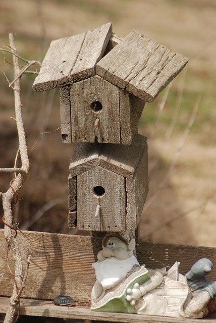 Free download Bird House Rustic free photo template to be edited with GIMP online image editor