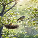 Bird nest wallpaper  screen for extension Chrome web store in OffiDocs Chromium