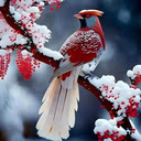 Birds in the snow wallpaper  screen for extension Chrome web store in OffiDocs Chromium