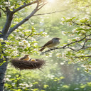 Birds nest in the tree wallpaper  screen for extension Chrome web store in OffiDocs Chromium