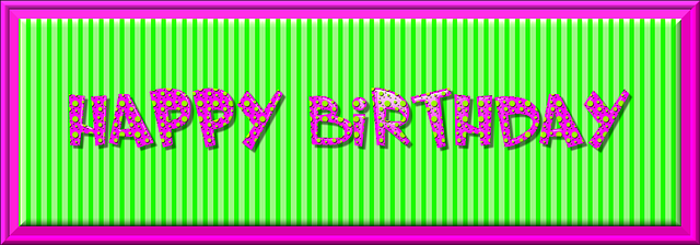 Free download Birthday Card Banner -  free illustration to be edited with GIMP free online image editor