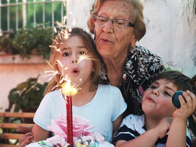 Download gratuito Compleanno Nonna Nieto: foto o immagine gratuita da modificare con l'editor di immagini online GIMP