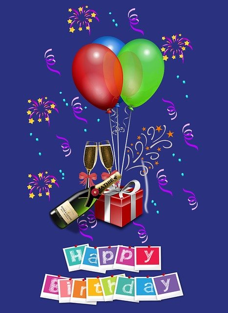 Kostenloser Download Geburtstagsfeier - kostenlose Illustration, die mit dem kostenlosen Online-Bildeditor GIMP bearbeitet werden kann