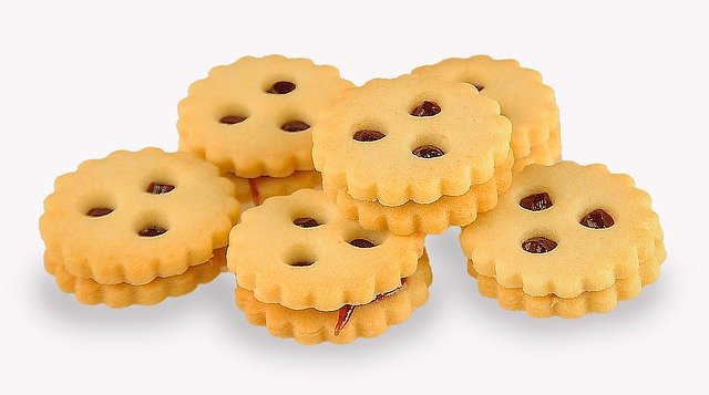 Fotografie șablon Produse de patiserie cu gem de biscuiți - pentru OffiDocs