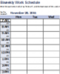 Free download Biweekly Work Schedule DOC, XLS or PPT template free to be edited with LibreOffice online or OpenOffice Desktop online