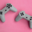 Black and White PS5 Controller on a Sky Blue Background  screen for extension Chrome web store in OffiDocs Chromium