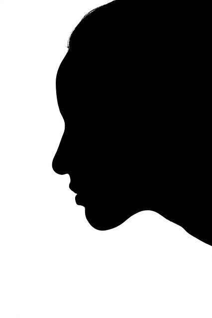 Free download Black And White Shadow Portrait -  free illustration to be edited with GIMP free online image editor