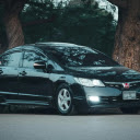 black civic car  screen for extension Chrome web store in OffiDocs Chromium