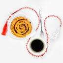 Black coffee and bread  screen for extension Chrome web store in OffiDocs Chromium