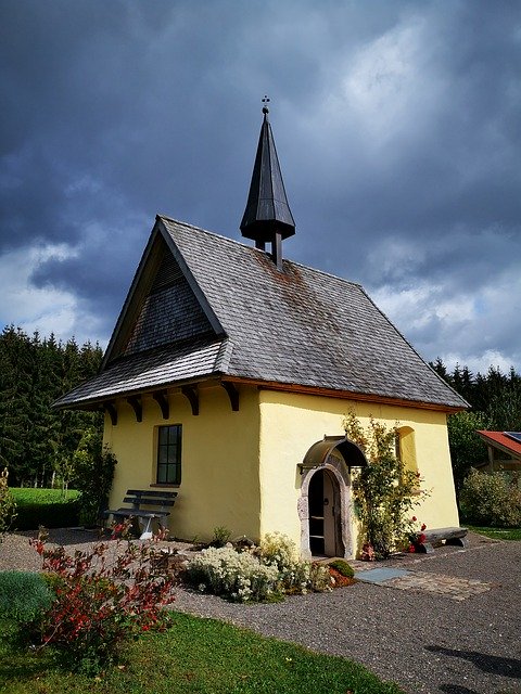 Free download Black Forest Chapel Faith -  free photo or picture to be edited with GIMP online image editor