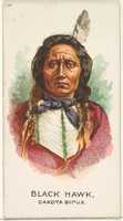 Free download Black Hawk, Dakota Sioux, from the American Indian Chiefs series (N2) for Allen & Ginter Cigarettes Brands free photo or picture to be edited with GIMP online image editor
