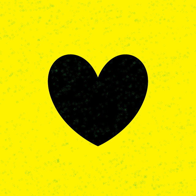 Free download Black Heart Love Design -  free illustration to be edited with GIMP free online image editor