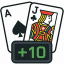 Blackjack Card Counter  screen for extension Chrome web store in OffiDocs Chromium