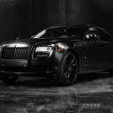 Black Luxury Car in Showroom  screen for extension Chrome web store in OffiDocs Chromium