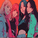 Blackpink Cartoon Kpop Art Live Wallpaper  screen for extension Chrome web store in OffiDocs Chromium